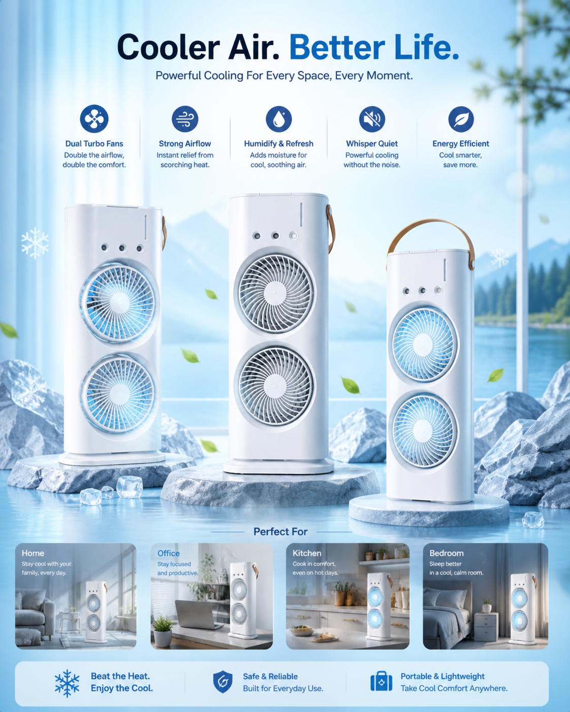 Portable air cooler