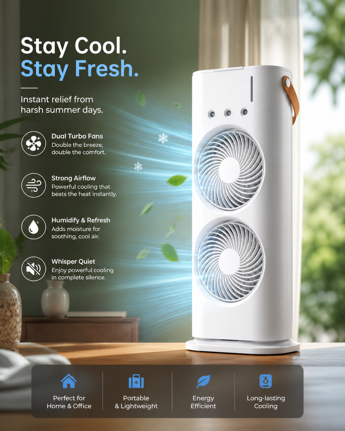 Portable air cooler