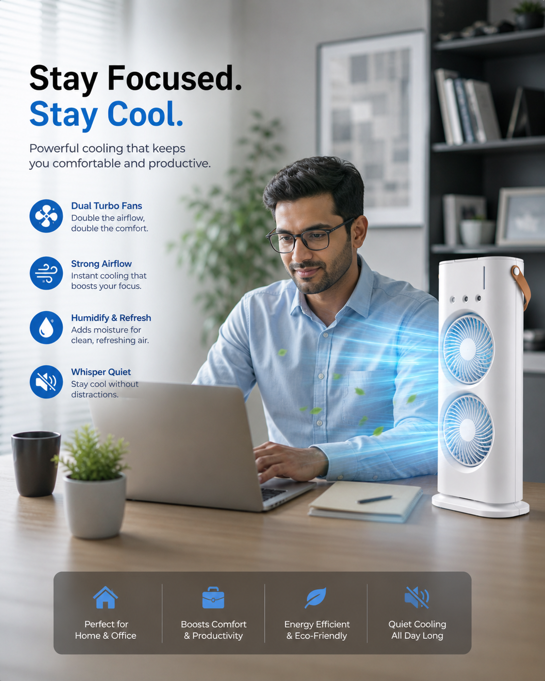 Portable air cooler